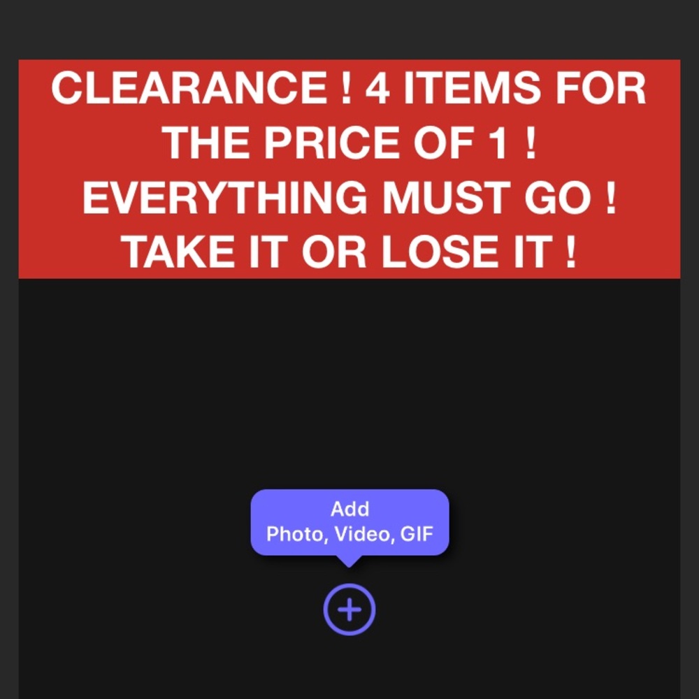 BIG CLEARANCE NOW !